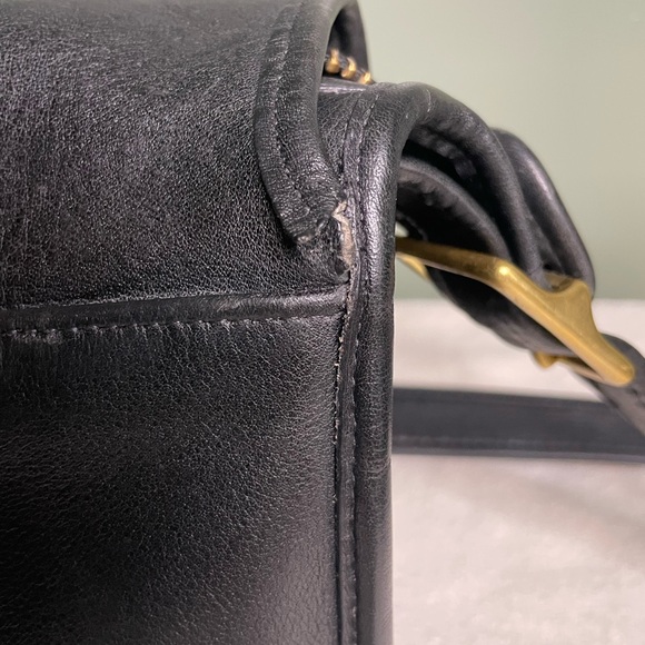Coach Vintage Patricia’ Legacy Black Leather Shoulder Bag - Picture 10 of 12